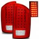Dodge Ram 2500 2007-2009 Red and Clear LED Tail Lights