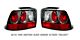 Ford Mustang 1999-2004 Black Altezza Tail Lights