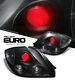 Hyundai Tiburon 2003-2006 Black Altezza Tail Lights