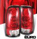 Chevy Silverado 1999-2002 Red and Clear Altezza Tail Lights