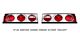 Ford Mustang 1987-1993 Chrome Altezza Tail Lights