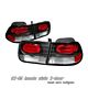 Honda Civic Coupe 1996-2000 Black Altezza Tail Lights