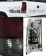 GMC Sierra 1999-2002 Red and Smoked Altezza Tail Lights