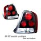 Mazda Protege 1999-2003 Black Altezza Tail Lights