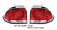 Dodge Neon 1995-1999 Red and Clear Altezza Tail Lights