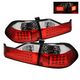Honda Accord Sedan 1998-2000 Red and Clear LED Tail Lights