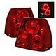 VW Jetta 1999-2004 Red LED Tail Lights