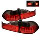 Honda Accord Sedan 1998-2000 Red and Smoked LED Tail Lights
