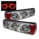 Ford Mustang 1987-1993 Chrome Ring LED Tail Lights