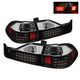 Honda Accord Sedan 1998-2000 Black LED Tail Lights