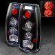 Chevy Suburban 1992-1999 Black LED Tail Lights