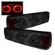 Ford Mustang 1987-1993 Smoked Ring LED Tail Lights