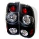 Ford F350 1997-1998 Black LED Tail Lights