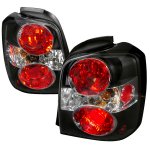 Toyota Highlander 2004-2007 Black Altezza Tail Lights
