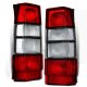 Volvo 745 Wagon 1985-1985 Red and Clear Euro Tail Lights