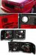 VW Jetta 1993-1998 Red and Smoked Euro Tail Lights
