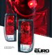Chevy S10 1982-1993 Red and Clear Altezza Tail Lights