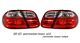 Mercedes Benz CLK 1998-2003 Red and Smoked Euro Tail Lights