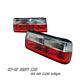 BMW E30 3 Series 1988-1991 Red and Clear Euro Tail Lights