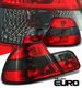 BMW E46 Coupe 3 Series 1999-2002 Red and Smoked Euro Tail Lights