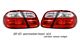 Mercedes Benz CLK 1998-2003 Red and Clear Euro Tail Lights
