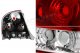 Mazda Protege 1999-2003 Red and Clear Euro Tail Lights