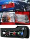 BMW E32 7 Series 1988-1993 Red and Clear Euro Tail Lights