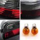 Nissan 240SX Coupe 1989-1994 Red and Smoked Euro Tail Lights