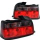 BMW 3 Series Sedan 1992-1998 Euro Tail Lights Red and Smoked