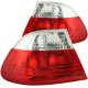 BMW 3 Series Coupe 1999-2001 Red and Clear Euro Tail Lights