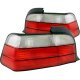 BMW 3 Series Coupe 1992-1998 Red and Clear Euro Tail Lights
