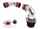 Chevy Blazer Pickup 1996-2005 Polished Cold Air Intake with Red Air Filter