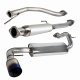 Honda Civic Hatchback 1988-1991 Cat Back Exhaust System with Titanium Tip