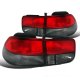 Honda Civic Coupe 1996-2000 Depo Red and Smoked JDM Tail Lights