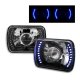 Ford Bronco 1979-1986 Blue LED Black Sealed Beam Projector Headlight Conversion