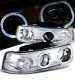 Chevy Silverado 1999-2002 Clear Halo Projector Headlights and LED Bumper Lights