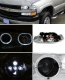 Chevy Silverado 1999-2002 Clear Halo Projector Headlights and LED Bumper Lights