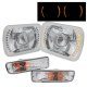 Toyota Tacoma 1995-2000 Amber LED Projector Headlight Conversion and Bumper Lights
