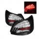 Toyota Yaris Sedan 2007-2011 Black LED Tail Lights
