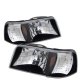 Ford Ranger 1993-1997 Black Headlights One Piece