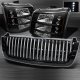 Chevy Silverado 2500HD 2003-2004 Black Vertical Grille and Headlight Conversion Kit