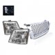 Chevy Silverado 3500 2003-2004 Chrome Punch Grille and Headlights Conversion