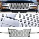 Chevy Silverado 1500HD 2003-2004 Chrome Front Grill Punch Style