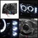 Ford F250 Super Duty 1999-2004 Smoked Halo Projector Headlights and LED Tail Lights