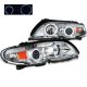 BMW E46 2002-2005 Halo Projector Headlights and LED Tail Lights Red Clear