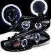 BMW E46 2002-2005 3 Series Sedan Black Halo Headlights Tinted LED Tail Lights