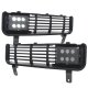 Dodge Ram 1994-2001 Black LED Fog Lights and Bumper Grille Kit