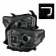 Toyota Tundra 2014-2017 Smoked LED DRL Projector Headlights