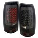 Chevy Silverado 1999-2002 LED Tail Lights Smoked Chrome