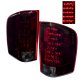 Chevy Silverado 2007-2013 LED Tail Lights Red Smoked